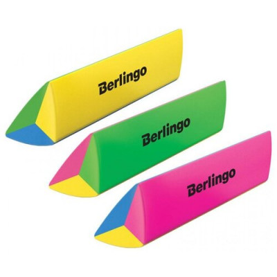Ластик Berlingo SUPERTWIST треугольный 80*15*15(00470) (36 шт/уп)